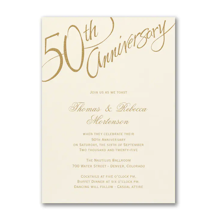 Anniversary Invitations